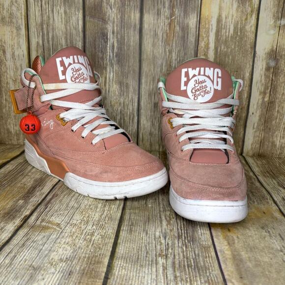 Ewing Athletics 33 Hi X You Gotta Eat This "Sushi" Mens Sz 10 High Top - Picture 1 of 10